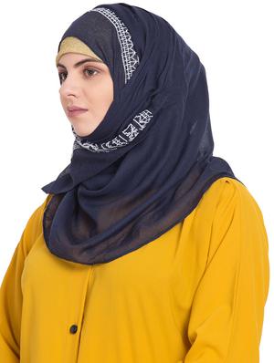 blue cotton stole - 15730370 - Standard Image - 2