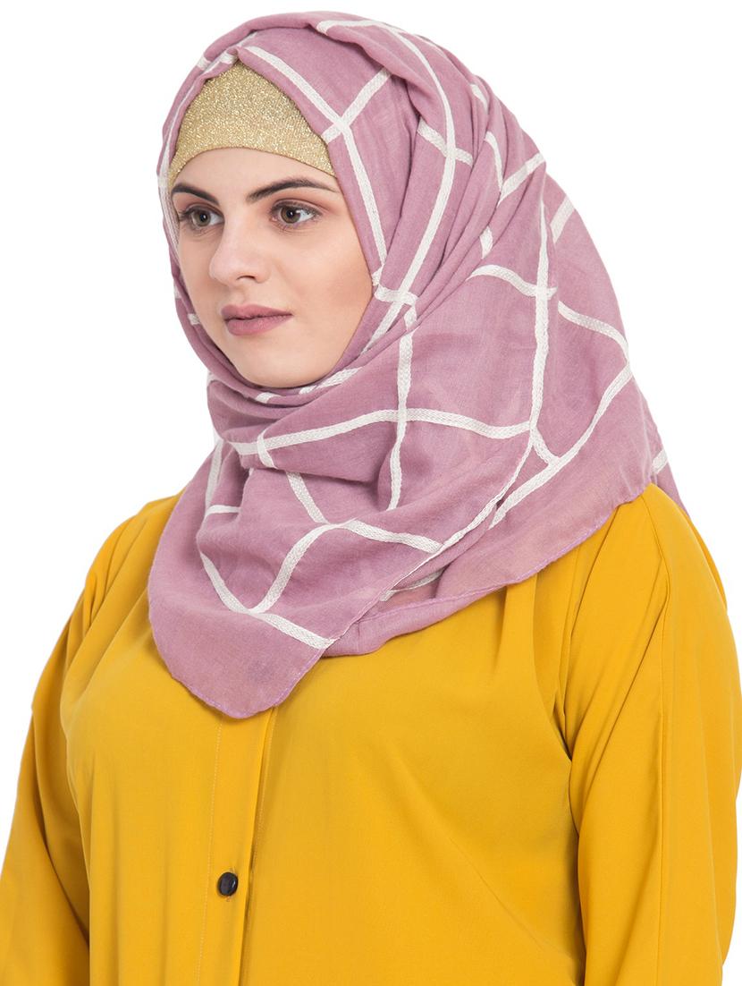 pink cotton stole - 15730375 - Zoom Image - 2