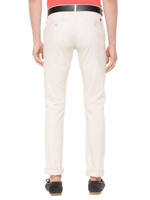 white cotton blend chinos - 15730830 - Standard Image - 2