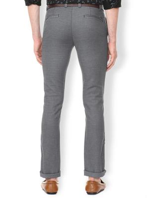 grey cotton blend chinos - 15730831 - Standard Image - 2