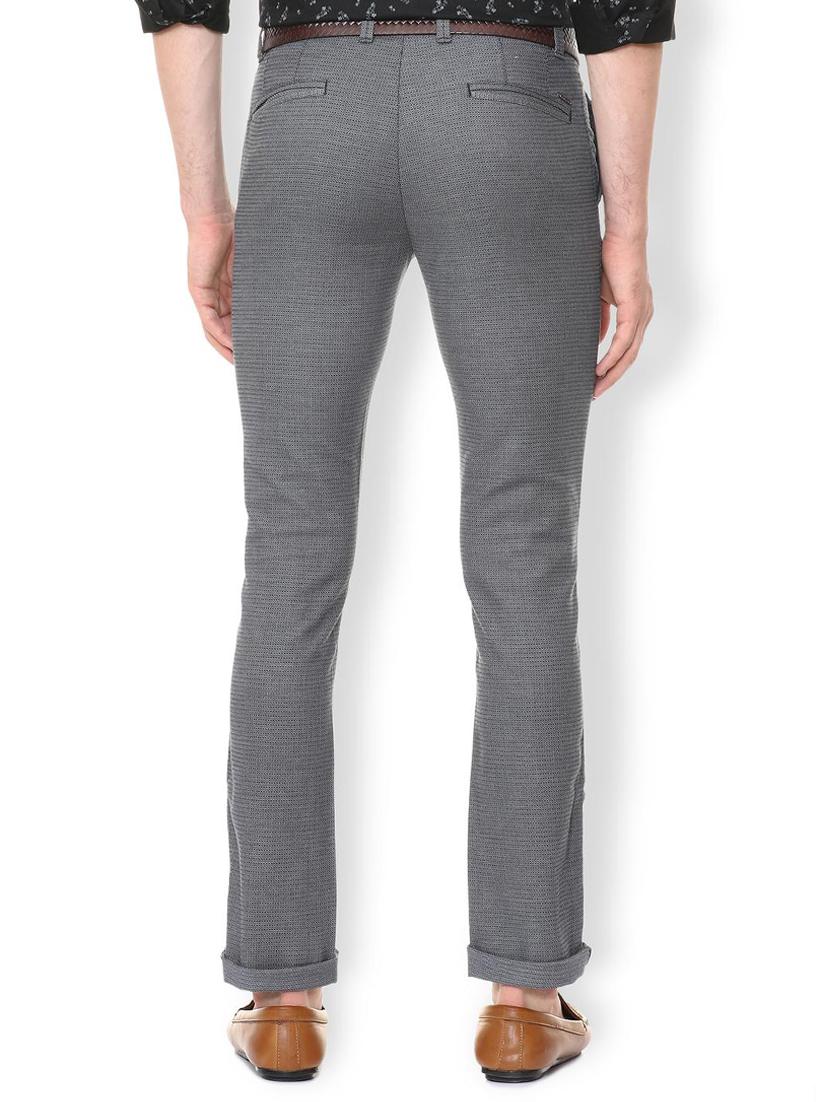 grey cotton blend chinos - 15730831 - Zoom Image - 2
