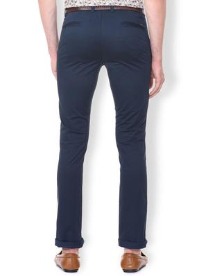 navy blue cotton chinos - 15730832 - Standard Image - 2