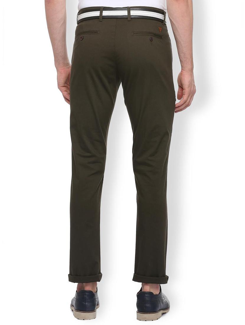 brown cotton blend chinos - 15730839 - Zoom Image - 2