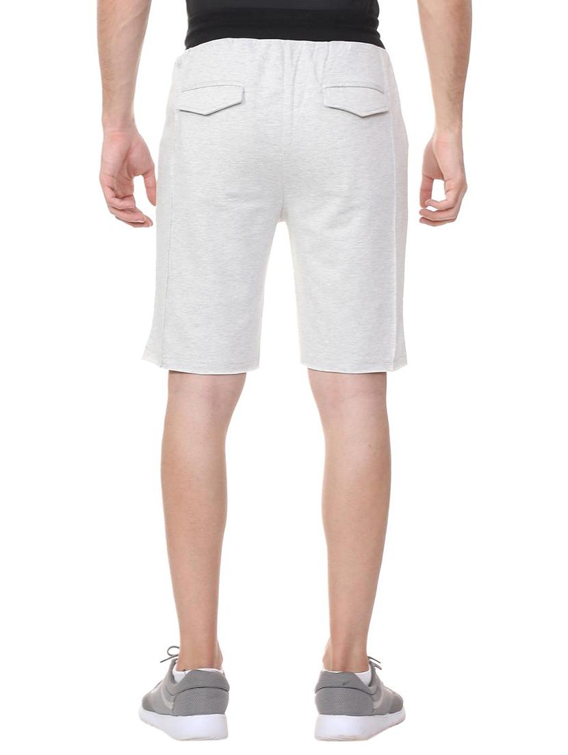 grey cotton blend shorts - 15730848 - Zoom Image - 2