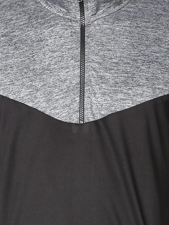 grey polyester color block sweatshirt - 15730857 - Zoom Image - 5