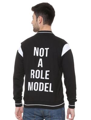 black polyester casual jacket - 15730868 - Standard Image - 2