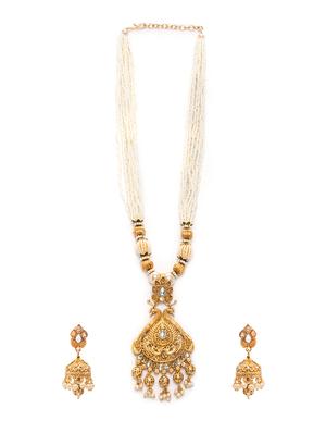 Gold Tone Necklace & Earrings Set - 15731232 - Standard Image - 2
