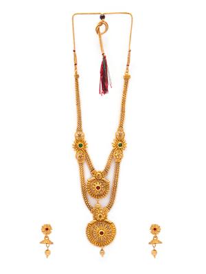 Gold Tone Necklace & Earrings Set - 15731234 - Standard Image - 2