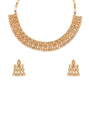 Gold Tone Necklace & Earrings Set - 15731247 - Standard Image - 2