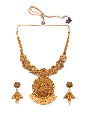 Gold Tone Necklace & Earrings Set - 15731248 - Standard Image - 2
