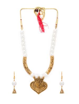 Gold Tone Necklace & Earrings Set - 15731249 - Standard Image - 2
