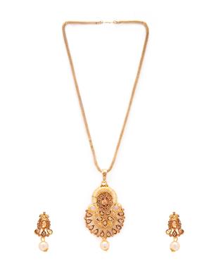 Gold Tone Necklace & Earrings Set - 15731250 - Standard Image - 2