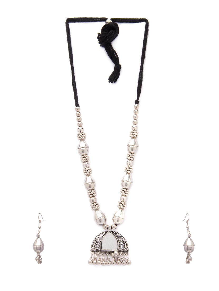 Gold Tone Necklace & Earrings Set - 15731251 - Zoom Image - 2