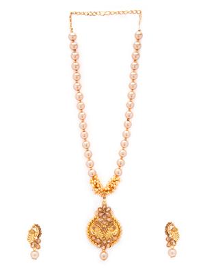 Gold Tone Necklace & Earrings Set - 15731253 - Standard Image - 2