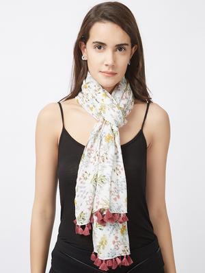 pom-pom lace floral stole - 15731518 - Standard Image - 2