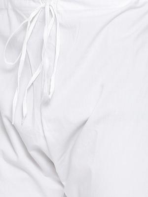 white cotton kurta pyjama set with nehru jacket - 15731535 - Standard Image - 5