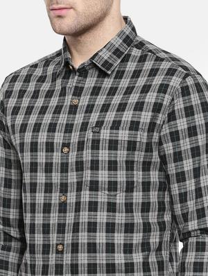 black cotton casual shirt - 15731548 - Standard Image - 5