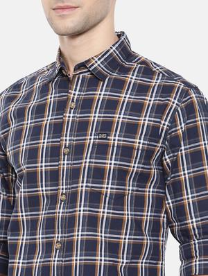 blue cotton casual shirt - 15731554 - Standard Image - 5