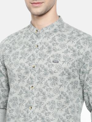 grey cotton casual shirt - 15731555 - Standard Image - 5