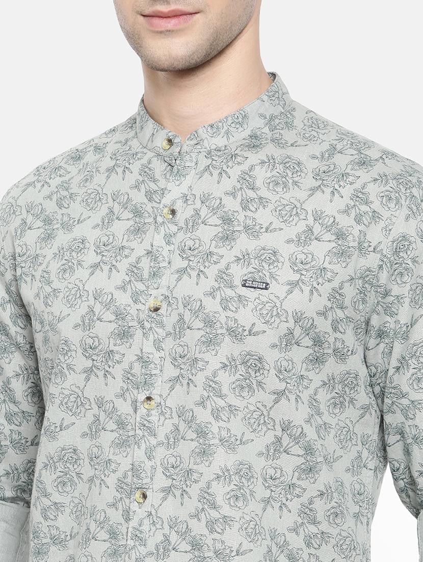 grey cotton casual shirt - 15731555 - Zoom Image - 5