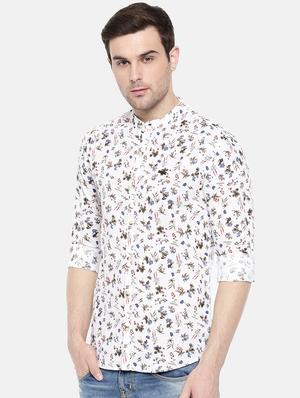 white cotton casual shirt - 15731558 - Standard Image - 2