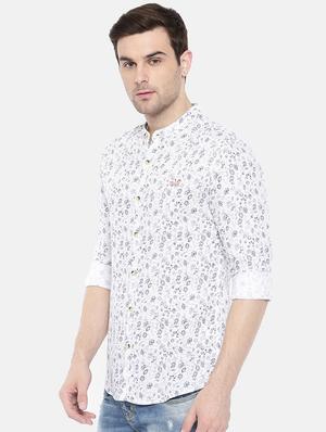 white cotton casual shirt - 15731560 - Standard Image - 2