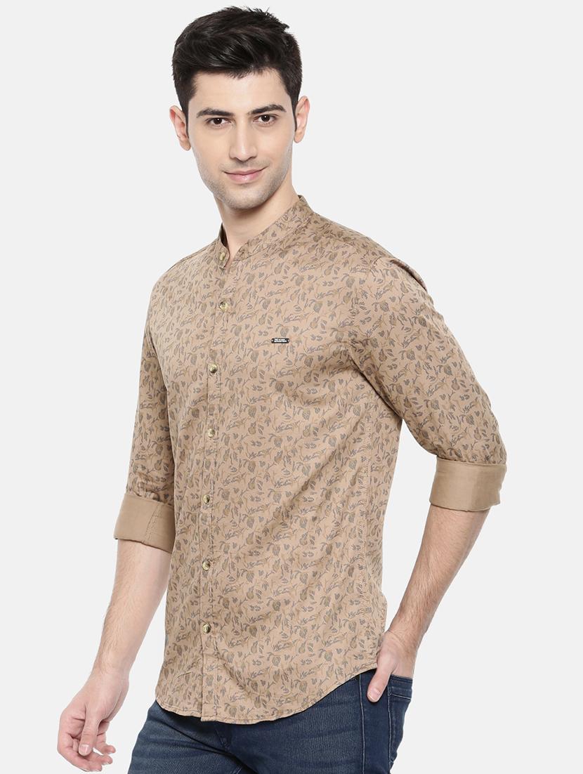 brown cotton casual shirt - 15731562 - Zoom Image - 2