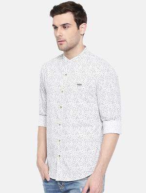 white cotton casual shirt - 15731565 - Standard Image - 2