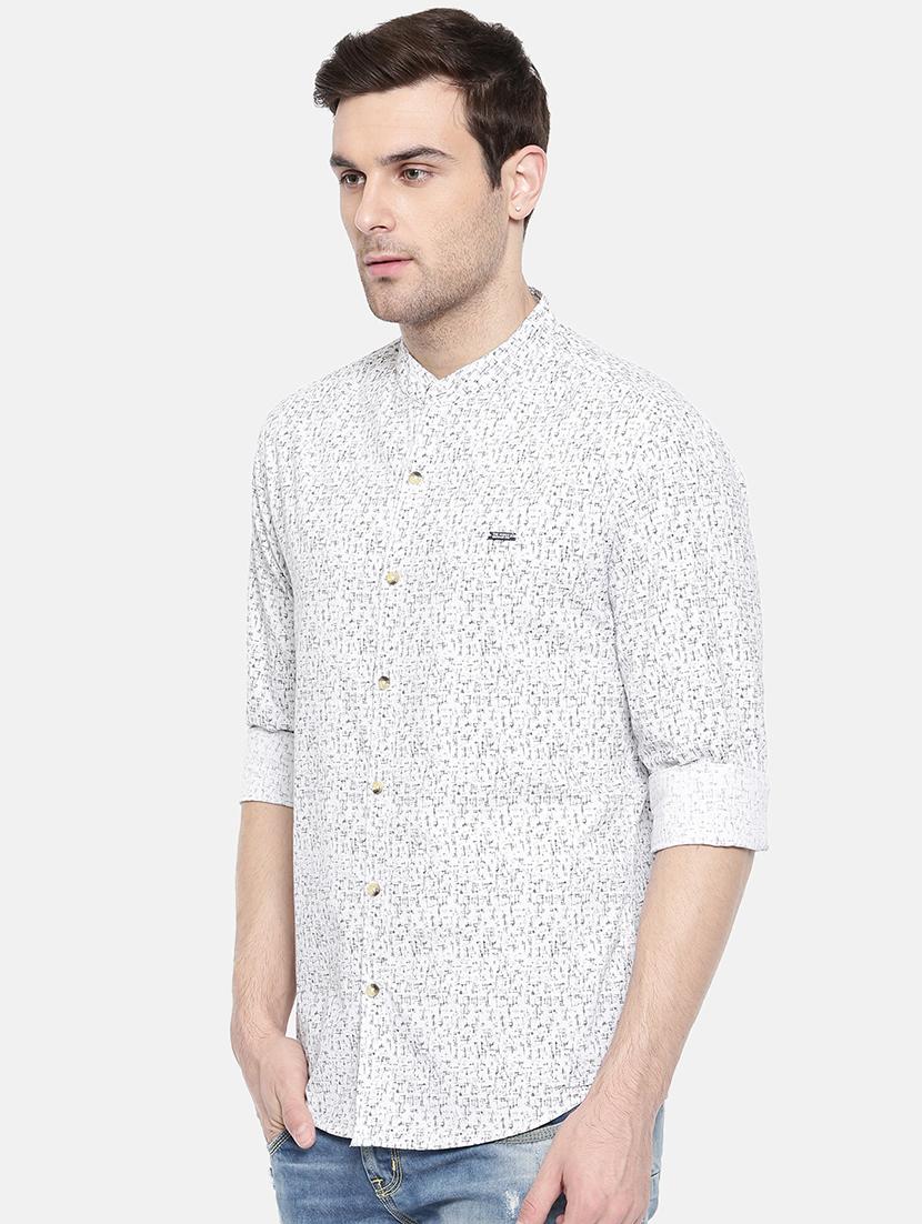 white cotton casual shirt - 15731565 - Zoom Image - 2
