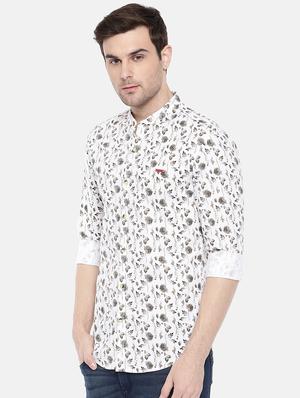 white cotton casual shirt - 15731566 - Standard Image - 2