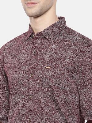 red cotton casual shirt - 15731569 - Standard Image - 5