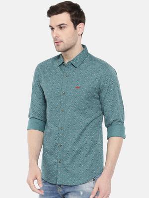 blue cotton casual shirt - 15731573 - Standard Image - 2