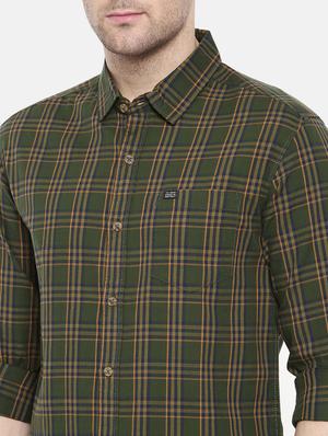 green cotton casual shirt - 15731600 - Standard Image - 5