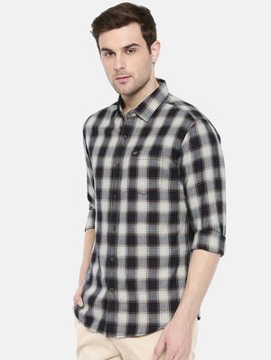 brown cotton casual shirt - 15731607 - Standard Image - 2