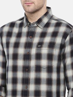 brown cotton casual shirt - 15731607 - Standard Image - 5