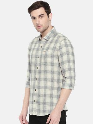 white cotton casual shirt - 15731616 - Standard Image - 2
