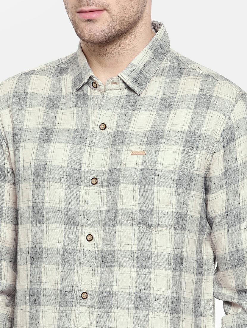 white cotton casual shirt - 15731616 - Zoom Image - 5