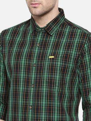 green cotton casual shirt - 15731626 - Standard Image - 5