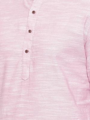 pink cotton long kurta - 15731641 - Standard Image - 5