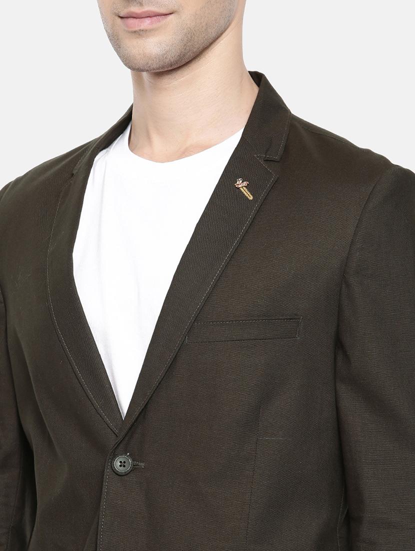 grey cotton single breasted blazer - 15731675 - Zoom Image - 5