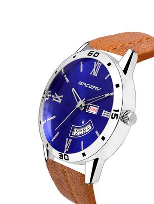 Round dial analog watch (910101BL) - 15731699 - Standard Image - 2