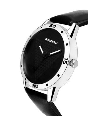 Round dial analog watch (910102BK) - 15731718 - Standard Image - 2