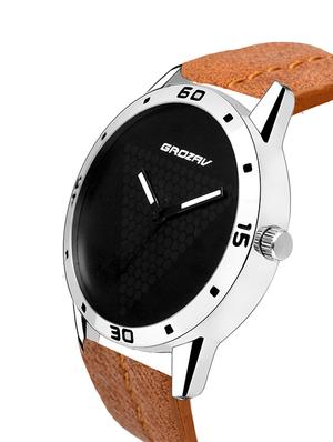 Round dial analog watch (910102BK) - 15731723 - Standard Image - 2