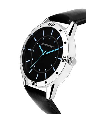 Round dial analog watch (910103BK) - 15731724 - Standard Image - 2