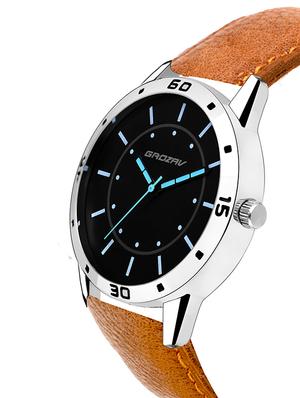 Round dial analog watch (910103BK) - 15731725 - Standard Image - 2