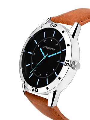 Round dial analog watch (910103BK) - 15731727 - Standard Image - 2