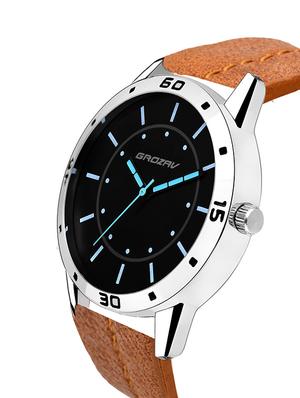 Round dial analog watch (910103BK) - 15731728 - Standard Image - 2