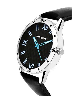 Round dial analog watch (910104BK) - 15731729 - Standard Image - 2