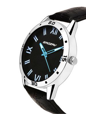 Round dial analog watch (910104BK) - 15731731 - Standard Image - 2