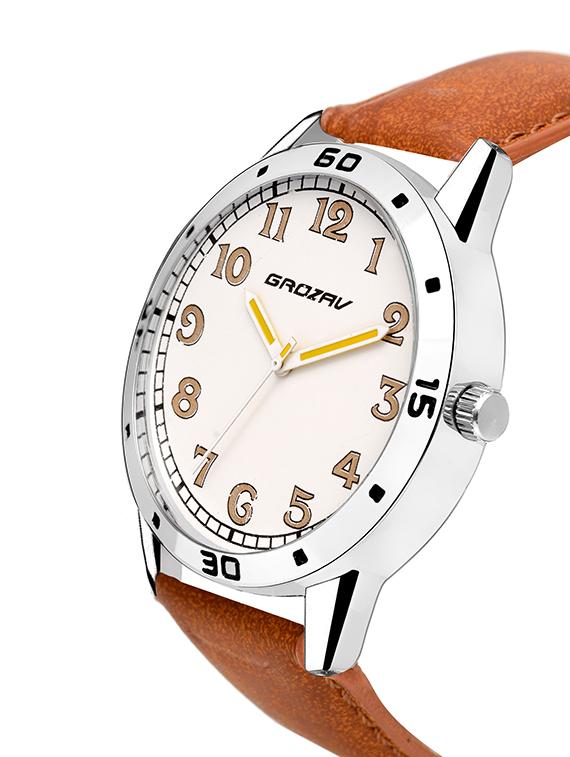 Round dial analog watch (910105WT) - 15731739 - Zoom Image - 2